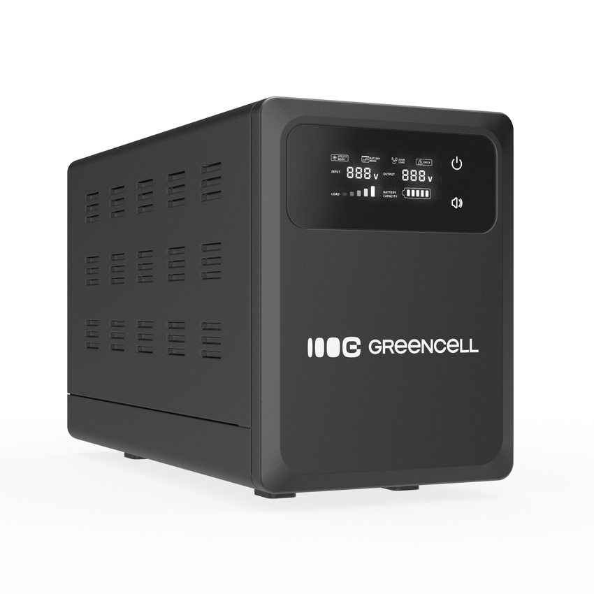 Green Cell Uninterruptible Power Supply UPS 1200VA 800W z LCD zaslonom (UPSLPPC800)