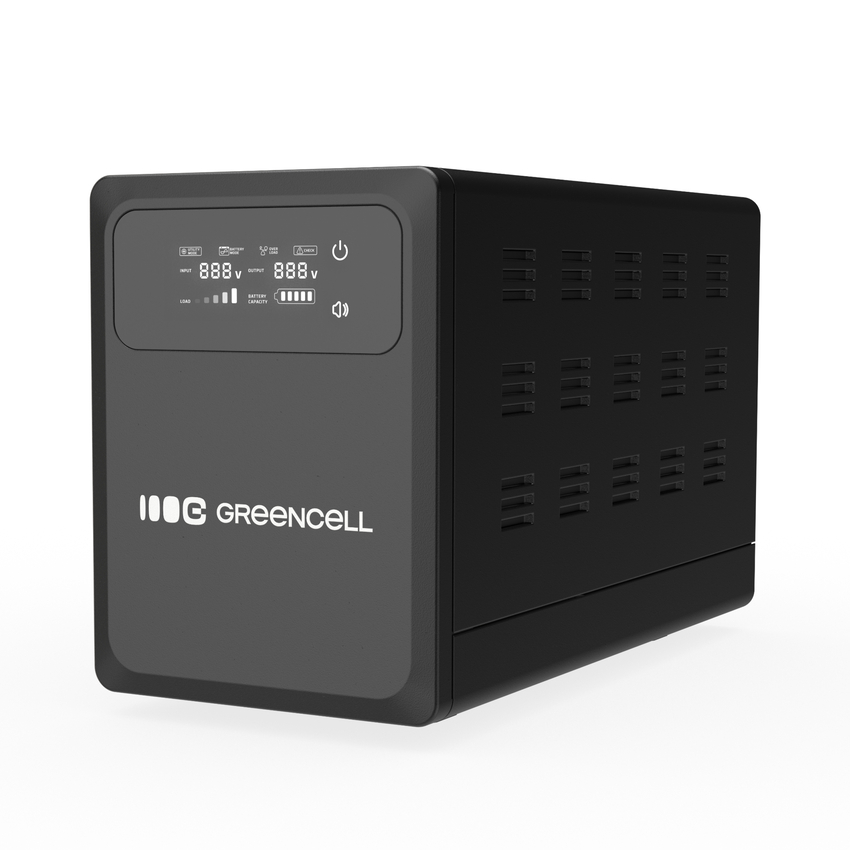 Green Cell Uninterruptible Power Supply UPS 1200VA 800W z LCD zaslonom (UPSLPPC800)